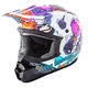 Children's Motocross Helmet Fly Racing Kinetic Youth Invasion - Grey - White-Pink