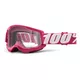 Motocross Goggles 100% Strata 2 - Yellow, Clear Plexi - Fletcher Pink, Clear Plexi