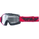 Dětské motokrosové brýle Fly Racing RS Zone Youth 2018 - černé/červené, čiré plexi s čepy pro slídy - černé/červené, čiré plexi s čepy pro slídy
