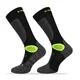 Motorkárske ponožky Comodo MTB2 - Black Green - Black Green