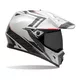 Motocross Helmet BELL MX-9 Adventure - Raid Orange/White - Barricade White