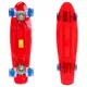 Pennyboard Maronad Retro Transparent W/ Light Up Wheels - Blue - Red