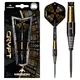 Darts Mission Crypt Black & Gold PVD M2 90% Steel – 3-Pack