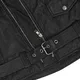 W-TEC NF-1127 Herren Leder-Motorradjacke - schwarz