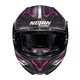Moto helma Nolan N87 Carnival N-Com - rozbaleno - Flat Black-Purple