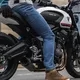 Pánske moto nohavice Oxford Original Approved Jeans CE voľný strih svetlo modrá