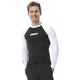 Pánske tričko pre vodné športy Jobe Rashguard s dlhým rukávom - L - čierno-biela