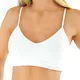 Women’s Bra Top with Narrow Shoulder Straps Bamboo PureLine - Black - White