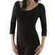 Women’s 3/4 Sleeve T-Shirt EcoBamboo - Black - Black