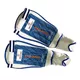 SPARTAN Free Kick Football Protectors - Black-White - White-Blue