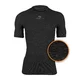 Unisex Short-Sleeved T-Shirt Brubeck Multifunctional Base Layer - Grey - Graphite