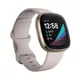 Chytré hodinky Fitbit Sense White/Soft Gold Stainless Steel