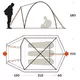 Namiot turystyczny 3-osobowy FERRINO Shaba 3
