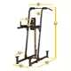 Vertical Knee Raise/Dip/Chin & Pull-Up Station Body Solid Fusion FCD