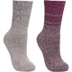 Dámské ponožky Trespass Hadley 2 páry - Grape Wine/Oatmeal - Grape Wine/Oatmeal