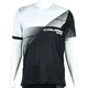 Pánske športové tričko s krátkym rukávom Crussis ONE - čierna/biela - čierna/biela