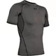 Men’s Compression T-Shirt Under Armour HG Armour SS - Black - Carbon Heather