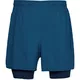 Pánske tréningové šortky Under Armour Qualifier 2-in-1 Short - Moroccan Blue