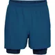 Pánské tréninkové šortky Under Armour Qualifier 2-in-1 Short - Moroccan Blue