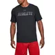 Pánske tričko Under Armour Athlete SS - Steel Light Heather - Black