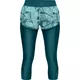 Dámske bežecké šortky 2v1 Under Armour Armour Fly Fast Prnt Shapri - XS - Tourmaline Teal