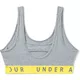 Dámska podprsenka Under Armour Favorite Cotton Everyday Htr - Steel Full Heather / Black / White