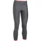 Dámské kompresní legíny Under Armour HG Armour Ankle Crop - Gray/Coral/Metalic Silver