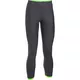 Dámske kompresné legíny Under Armour HG Armour Ankle Crop - M - CARBON HEATHER / QUIRKY LIME / METALLIC SILVER