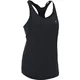 Dámske funkčné tielko Under Armour HG Armour 2-in-1 Tank - BLACK / BLACK / METALLIC SILVER