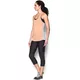 Dámske bežecké tielko Under Armour Threadborne Run Mesh Tank - True Gray Heather/Peach Orange/Reflective