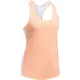 Women’s Running Tank Top Under Armour Threadborne Run Mesh - White/White/Reflective - True Gray Heather/Peach Orange/Reflective