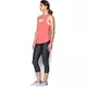 Dámske bežecké tielko Under Armour Threadborne Run Mesh Tank - True Gray Heather/Peach Orange/Reflective