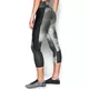 Dámske kompresné legíny Under Armour Fly By Printed Capri - Black/Stripes/Reflective