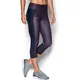 Dámske kompresné legíny Under Armour Fly By Printed Capri - BLACK / REFLECTIVE