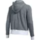 Dámská mikina Under Armour Threadborne Fleece BL Hoodie - Stealth Gray/White/Tonal