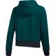 Dámska mikina Under Armour Threadborne Fleece BL Hoodie - ARDEN GREEN / BLACK / ARDEN GREEN