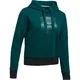 Dámska mikina Under Armour Threadborne Fleece BL Hoodie - XS - ARDEN GREEN / BLACK / ARDEN GREEN