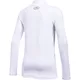 Dívčí triko Under Armour ColdGear Mock - White/White/Black, YL