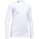 Girls’ T-Shirt Under Armour ColdGear Mock - White/White/Black - White/White/Black