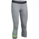 Dámske 3/4 legíny Under Armour Favorite Capri Graphic - M - TRUE GRAY HEATHER / QUIRKY LIME / WHITE