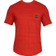 Pánske tričko Under Armour Sportstyle Pocket TEE - Moss Green /  / Black - Radio Red/Black