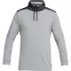 Pánska mikina Under Armour Microthread Terry Mock - M - Steel Light Heather/Black