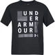 Dámske tričko Under Armour Graphic Square Logo Girlfriend Crew - S - Black / White / Metallic Silver