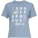 Dámske tričko Under Armour Graphic Square Logo Girlfriend Crew - Black / White / Metallic Silver - Washed Blue / White / Metallic Silver