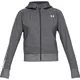 Women’s Hoodie Under Armour TB Ottoman Fleece FZ-WM Graphic - Charcoal Light Heather/White/White - Charcoal Light Heather/White/White