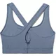 Dámska športová podprsenka Under Armour Crossback Graphic - Washed Blue / Washed Blue / After Burn