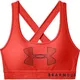 Dámska športová podprsenka Under Armour Crossback Graphic - Radio Red / Radio Red / Black - Radio Red / Radio Red / Black