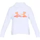 Dámská mikina Under Armour Cotton Fleece Sportstyle Logo Hoodie - White/Peach Horizon/After Burn