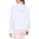 Dámska mikina Under Armour Cotton Fleece Sportstyle Logo Hoodie - White / Peach Horizon / After Burn