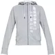 Women’s Hoodie Under Armour Cottom Fleece WM FZ - Black/White/White - Steel Light Heather/White/White